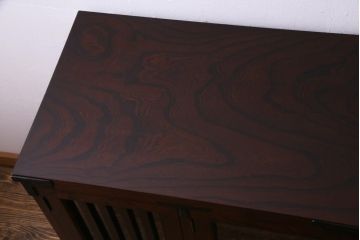 中古　伝統民芸家具　岩谷堂箪笥　No.746　覚山サイドボード(収納棚、タンス)(定価約60万円)(R-036866)