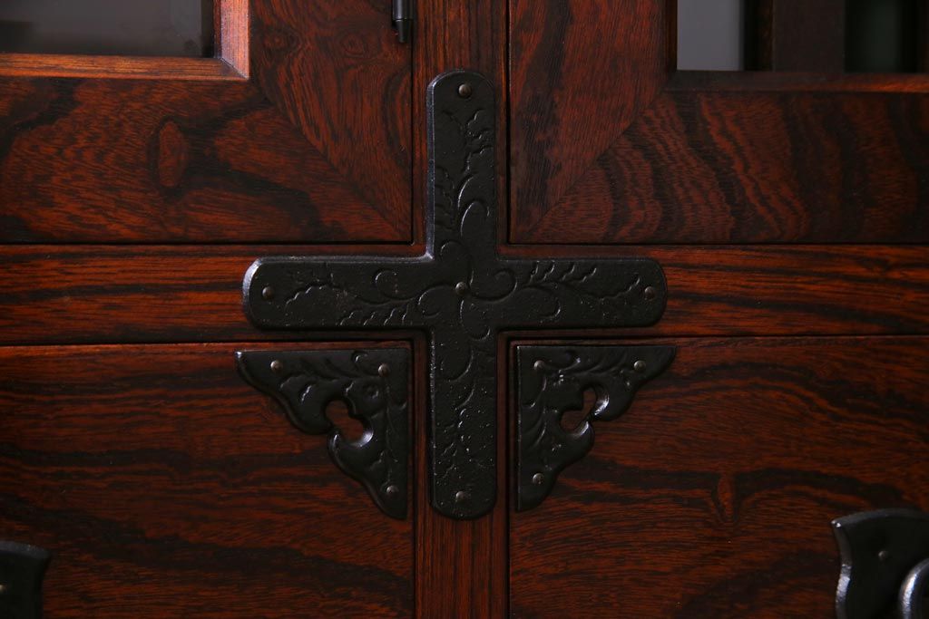 中古　伝統民芸家具　岩谷堂箪笥　No.746　覚山サイドボード(収納棚、タンス)(定価約60万円)(R-036866)