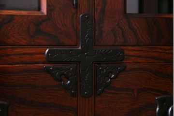 中古　伝統民芸家具　岩谷堂箪笥　No.746　覚山サイドボード(収納棚、タンス)(定価約60万円)(R-036866)