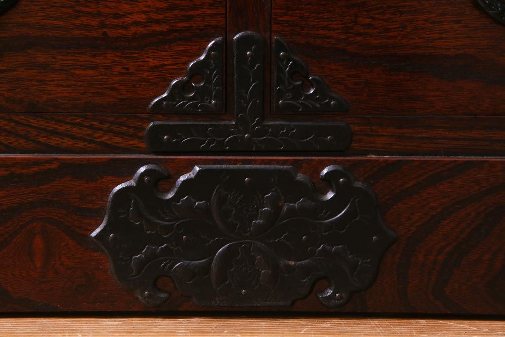 中古　伝統民芸家具　岩谷堂箪笥　No.746　覚山サイドボード(収納棚、タンス)(定価約60万円)(R-036866)