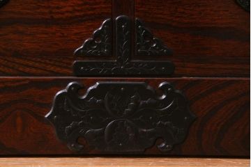 中古　伝統民芸家具　岩谷堂箪笥　No.746　覚山サイドボード(収納棚、タンス)(定価約60万円)(R-036866)