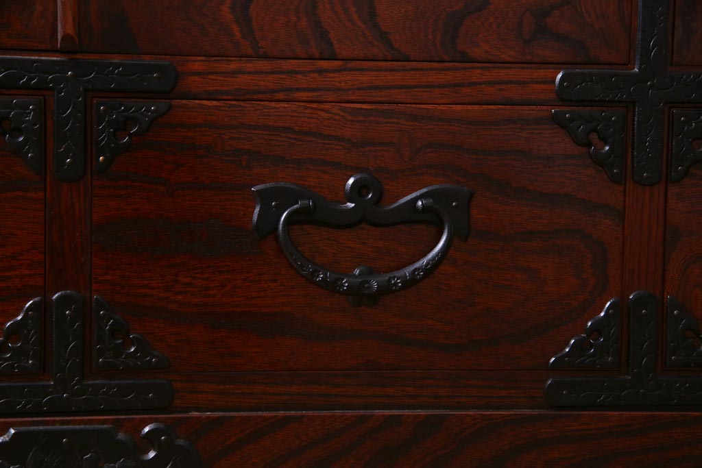 中古　伝統民芸家具　岩谷堂箪笥　No.746　覚山サイドボード(収納棚、タンス)(定価約60万円)(R-036866)