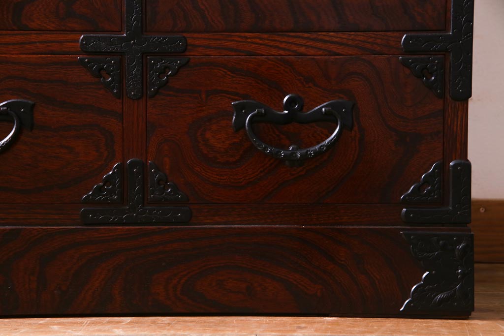 中古　伝統民芸家具　岩谷堂箪笥　No.746　覚山サイドボード(収納棚、タンス)(定価約60万円)(R-036866)