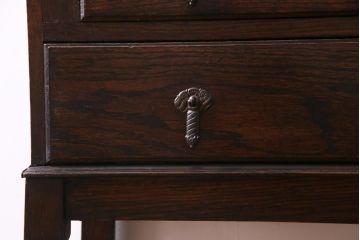 アンティーク家具　イギリスアンティーク　オーク材製のクラシカルなライティングビューロー(簿記机、在宅ワーク、在宅用デスク)(R-036867)