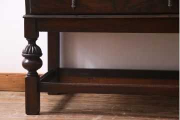 アンティーク家具　イギリスアンティーク　オーク材製のクラシカルなライティングビューロー(簿記机、在宅ワーク、在宅用デスク)(R-036867)