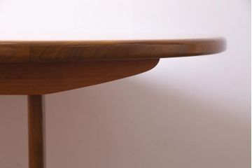 ヴィンテージ家具　G-PLAN(ジープラン)  北欧家具　オーバル型のシンプルなエクステンションテーブル(ダイニングテーブル、ビンテージ)(R-036873)