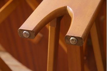 ヴィンテージ家具　北欧ビンテージ　チーク材　スタイリッシュなデザインが目を惹くバタフライテーブル(エクステンションテーブル、ラウンドテーブル)