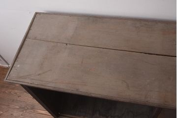 アンティーク家具　両面ガラス　大正ロマン香るサイドボード(ショーケース、飾り棚、陳列棚)(R-036881)