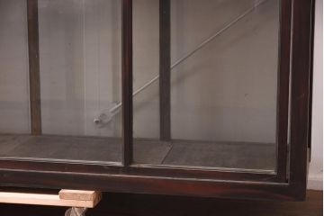 アンティーク家具　両面ガラス　大正ロマン香るサイドボード(ショーケース、飾り棚、陳列棚)(R-036881)