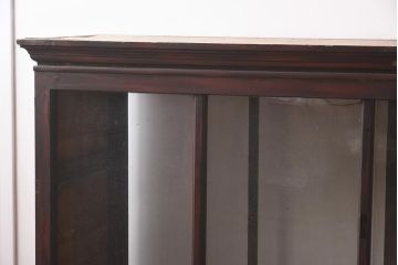 アンティーク家具　両面ガラス　大正ロマン香るサイドボード(ショーケース、飾り棚、陳列棚)(R-036881)