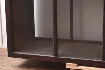 アンティーク家具　両面ガラス　大正ロマン香るサイドボード(ショーケース、飾り棚、陳列棚)(R-036881)
