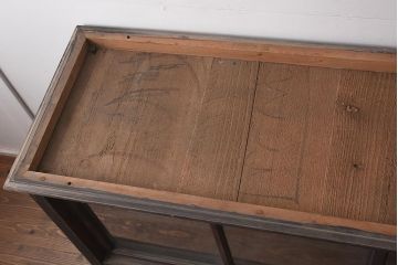 アンティーク家具　両面ガラス　大正ロマン香るサイドボード(ショーケース、飾り棚、陳列棚)(R-036882)
