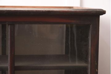 アンティーク家具　両面ガラス　大正ロマン香るサイドボード(ショーケース、飾り棚、陳列棚)(R-036882)