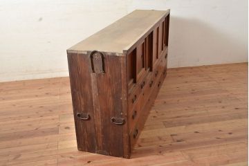 アンティーク家具　大型サイズの木製テレビ台(リビングボード)(R-036888)