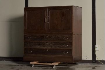 アンティーク家具　観音箪笥　引き出し　チェスト(R-036890)