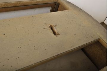 アンティーク家具　昭和初期　両面引き戸のガラスケース(ショーケース、飾り棚、陳列棚)(R-036896)