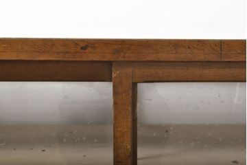 アンティーク家具　昭和初期　両面引き戸のガラスケース(ショーケース、飾り棚、陳列棚)(R-036896)