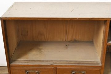 アンティーク家具　大正昭和初期　収納棚　テレビ台　ローボード(R-036899)