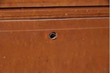 アンティーク家具　昭和初期　レトロな木製チェスト(ローボード)(R-036906)
