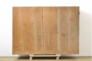 アンティーク家具　昭和初期　シンプルなデザインの和風チェスト(洋服タンス)(R-036910)