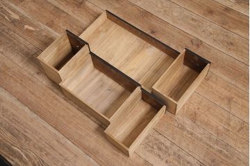 アンティーク家具　昭和中期　落ち着いた雰囲気のレトロな鏡台(ドレッサー)(R-036923)