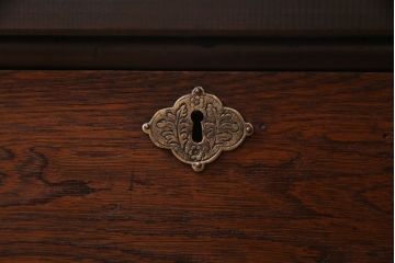 アンティーク家具　大正期　前面栓材　天板リメイク　和の風情が魅力的なチェスト(引き出し、箪笥)