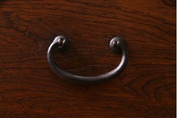 アンティーク家具　大正期　前面栓材　天板リメイク　和の風情が魅力的なチェスト(引き出し、箪笥)