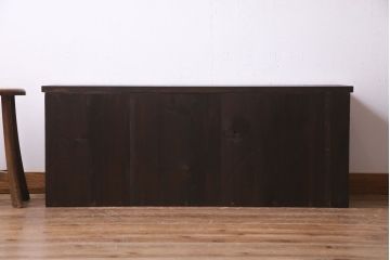 アンティーク家具　大正期　前面栓材　天板リメイク　和の風情が魅力的なチェスト(引き出し、箪笥)