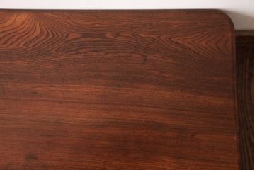 昭和レトロ家具　栓材　懐かしさ漂う角ちゃぶ台(ローテーブル)(R-036969)