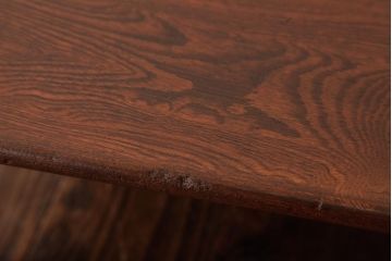 昭和レトロ家具　栓材　懐かしさ漂う角ちゃぶ台(ローテーブル)(R-036969)
