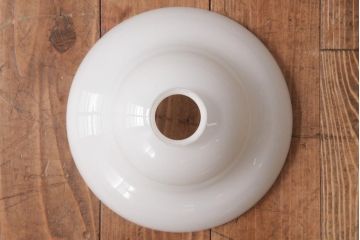 アンティーク照明　昭和初期　つるりとしたフォルムと質感が魅力のペンダントライト(天井照明、電笠)(R-036974)