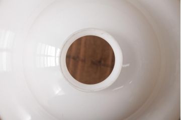 アンティーク照明　昭和初期　つるりとしたフォルムと質感が魅力のペンダントライト(天井照明、電笠)(R-036974)