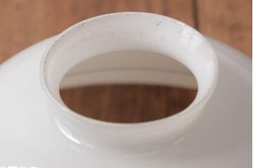 アンティーク照明　昭和初期　つるりとしたフォルムと質感が魅力のペンダントライト(天井照明、電笠)(R-036974)