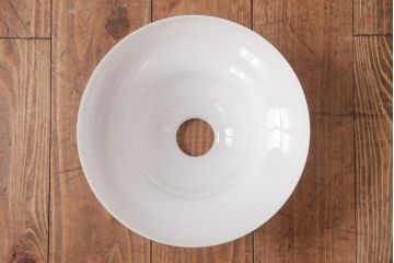 アンティーク照明　昭和初期　つるりとしたフォルムと質感が魅力のペンダントライト(天井照明、電笠)(R-036974)