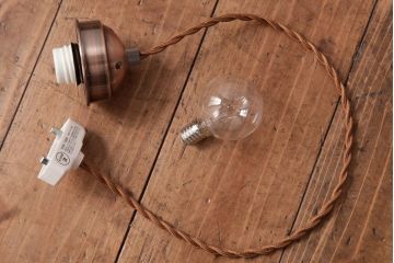 アンティーク照明　昭和初期　つるりとしたフォルムと質感が魅力のペンダントライト(天井照明、電笠)(R-036974)