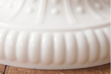 アンティーク照明　和製アンティーク　陽刻ガラスがお洒落なペンダントライト(天井照明、吊り下げ照明、シェード)(R-036975)