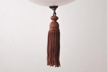 アンティーク照明　タッセル(飾り房)付き　シンプルなフォルムが素敵な天井照明(吊り下げ照明、ペンダントライト)(R-036977)