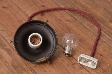 アンティーク照明　タッセル(飾り房)付き　シンプルなフォルムが素敵な天井照明(吊り下げ照明、ペンダントライト)(R-036977)