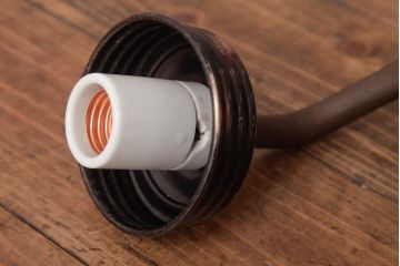 アンティーク照明　昭和初期　蕾のようなシルエットの壁付け照明(ウォールライト)(R-036978)