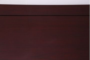 中古　国産高級品　唐木指物　井上昇山作　漆塗り　花梨材　格式の高い空間を演出する座卓(ローテーブル、カリン材)(定価約50万円)(R-036981)
