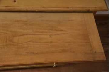 アンティーク家具　フランスアンティーク　パイン材　キッチンキャビネット(収納棚、食器棚)(R-036982)