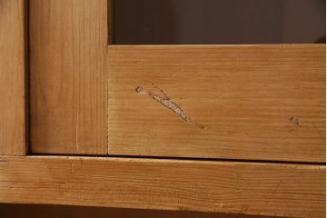 アンティーク家具　フランスアンティーク　パイン材　キッチンキャビネット(収納棚、食器棚)(R-036982)