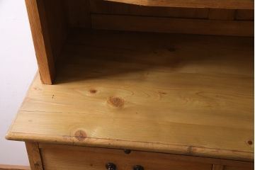 アンティーク家具　フランスアンティーク　パイン材　キッチンキャビネット(収納棚、食器棚)(R-036982)