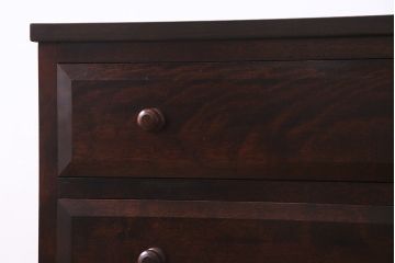 中古　当店リメイク　松本民芸家具　シンプルでシックなローボード(ローチェスト、引き出し)(R-036983)