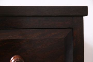 中古　当店リメイク　松本民芸家具　シンプルでシックなローボード(ローチェスト、引き出し)(R-036983)