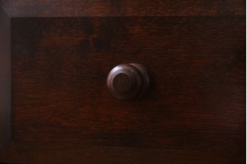 中古　当店リメイク　松本民芸家具　シンプルでシックなローボード(ローチェスト、引き出し)(R-036983)