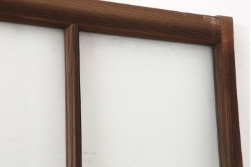 アンティーク建具　レトロな木製ガラス戸4枚セット(引き戸)(R-036998)