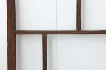 アンティーク建具　レトロな木製ガラス戸4枚セット(引き戸)(R-036998)