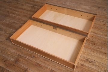 中古　ビンテージ家具　永田良介商店　欧風デザインを楽しめる洋服タンス(ワードローブ、衣装箪笥)(R-037000)