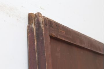 アンティーク建具　木味を楽しめる板戸2枚セット(引き戸、建具、舞良戸)(R-037005)
